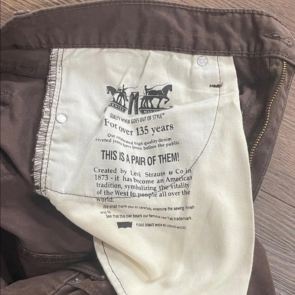 Levi's Men's Brown Jeans - Picture 4 of 5